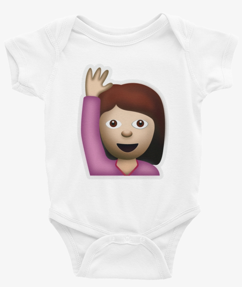 Emoji Baby Short Sleeve One Piece - Happy Person Raising One Hand, Face With Ok Gesture,, transparent png #577537