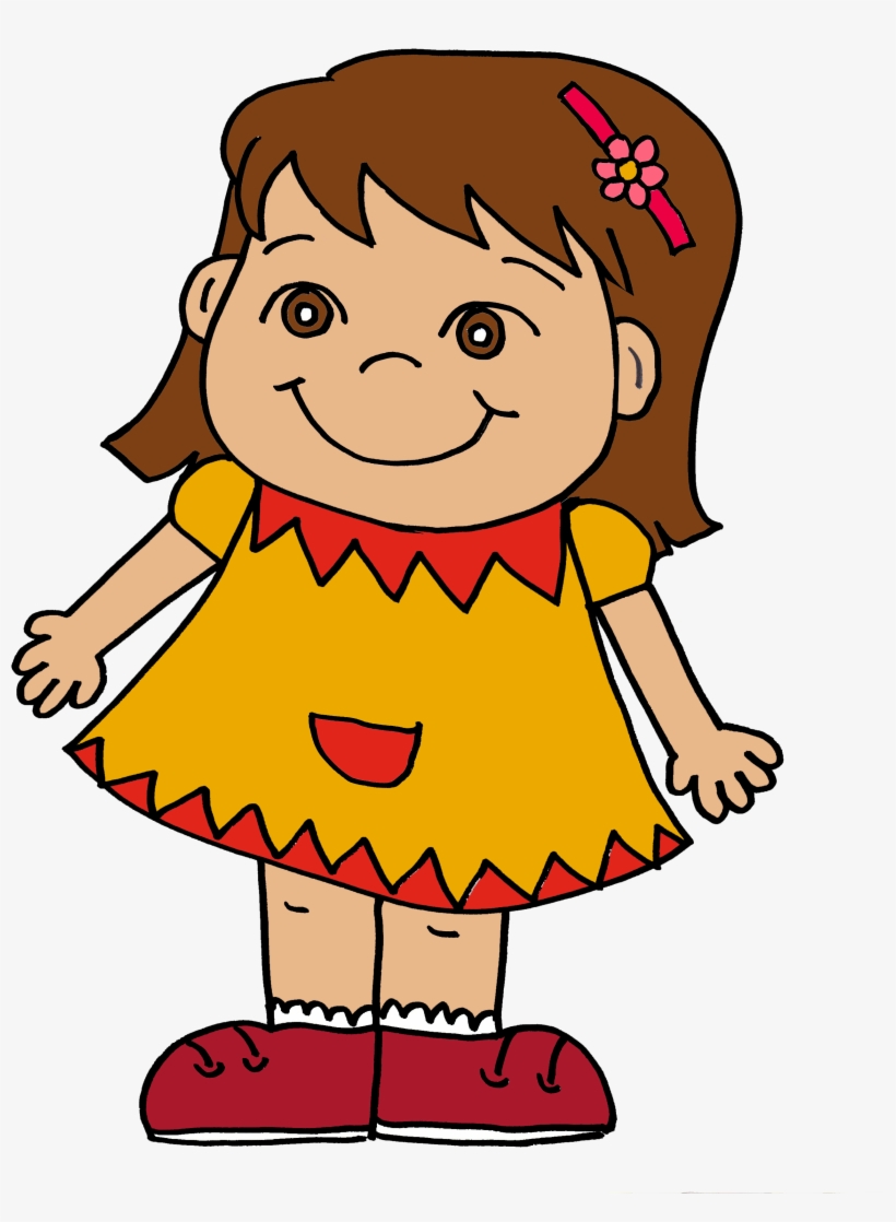 Girl Clipart Happy - Clip Art Picture Of Girl, transparent png #577634