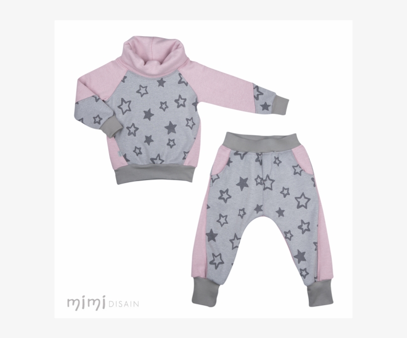 Mimi Jumper Set Pink Star - Polka Dot, transparent png #577771