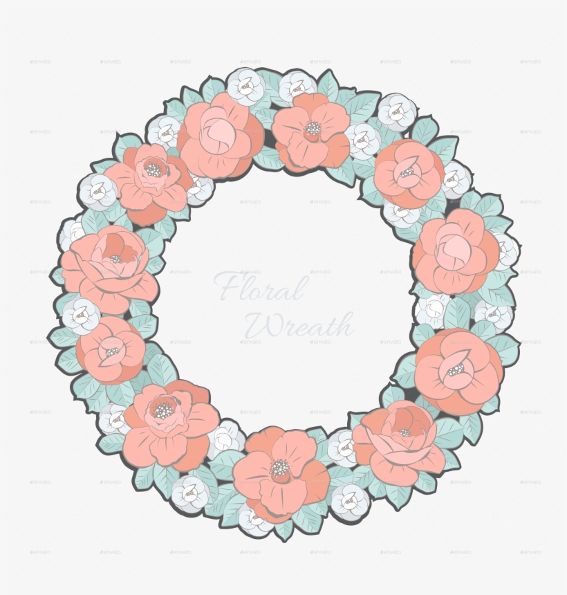 Floral Wreath Color Floral Wreath Color - Circle, transparent png #577776