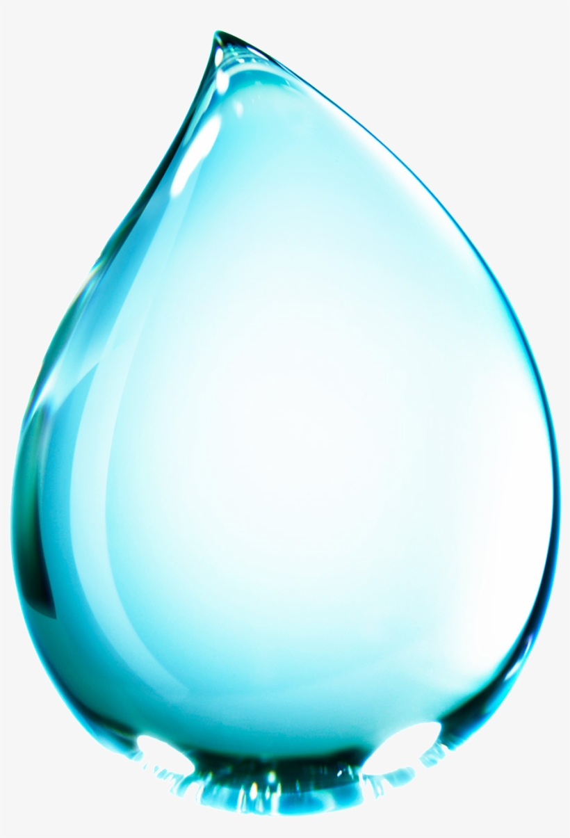 This Graphics Is Blue Water Drop Cartoon Transparent - Gota De Agua Hd, transparent png #577846