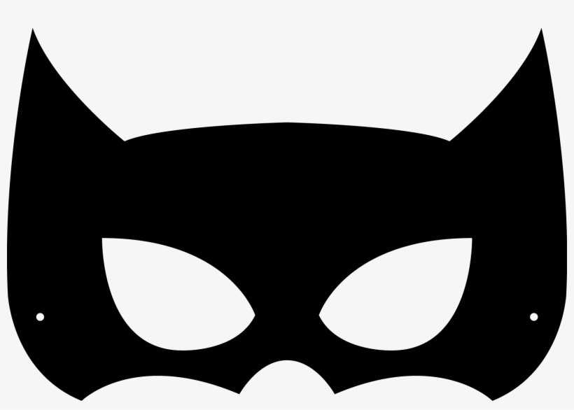Masks Clipart Batman Mask - Mascara Do Batman Molde - Free Transparent PNG  Download - PNGkey