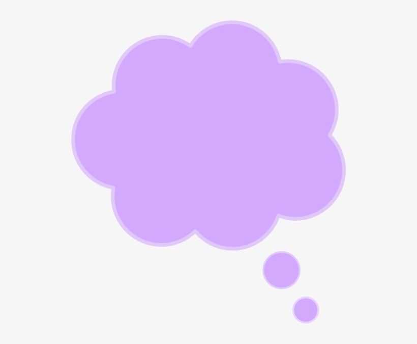 Purple Thought Bubble Clip Art - Purple Speech Bubble Transparent, transparent png #578052