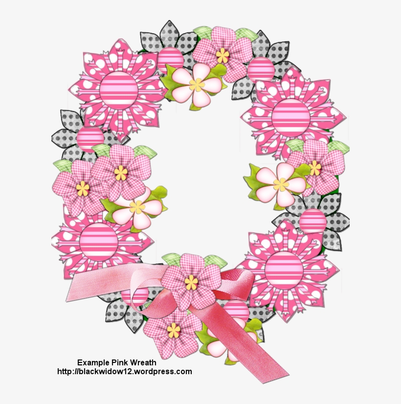 Example Pink Wreath - Wreath, transparent png #578213