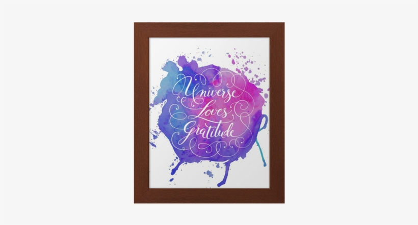 Hand-drawn Calligraphy Lettering On A Watercolor Background - Fondos Con Fraces Para Cuadros, transparent png #578704