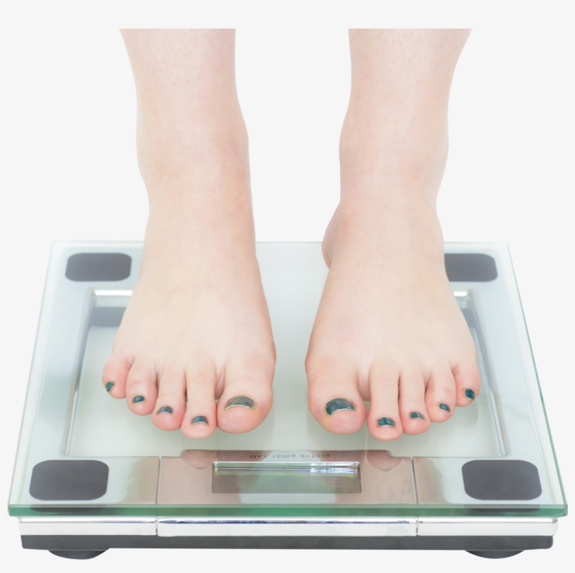 Woman Standing On Bathroom Scale Png Image - Standing On Scales Png, transparent png #578709
