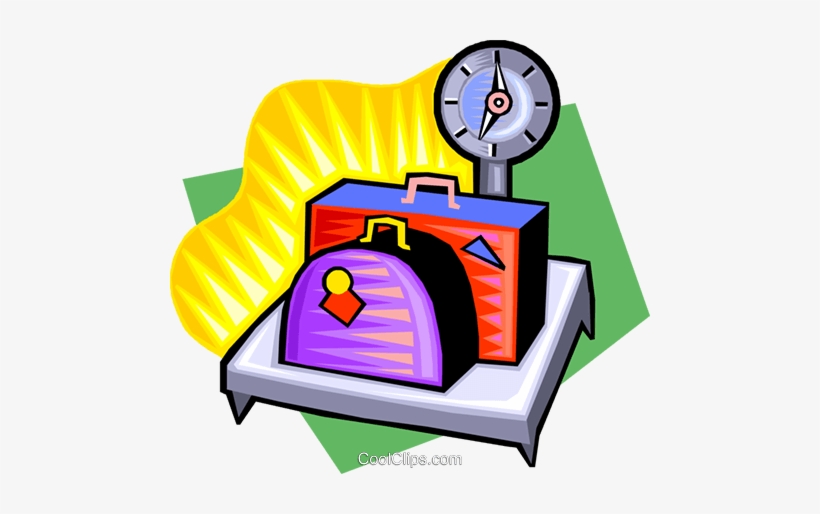Weight Scale With Luggage Royalty Free Vector Clip - Permalink, transparent png #579388