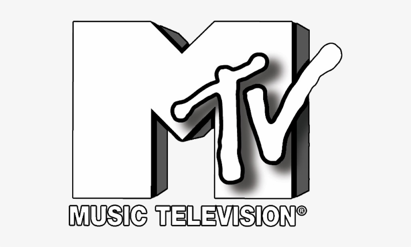 Mtv Logo White Png - Music Television, transparent png #579784