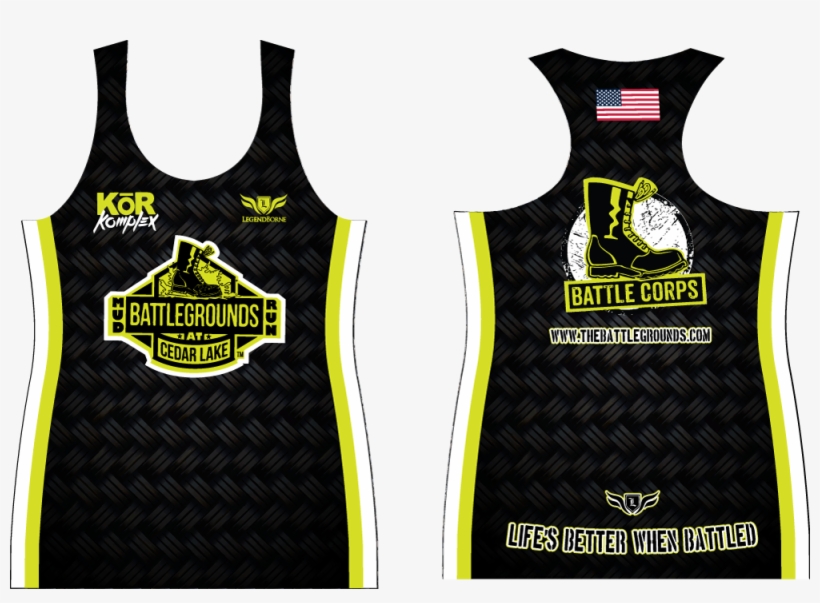 Battle Corps Womens Ocr Racerback - Gold Gym, transparent png #5700725