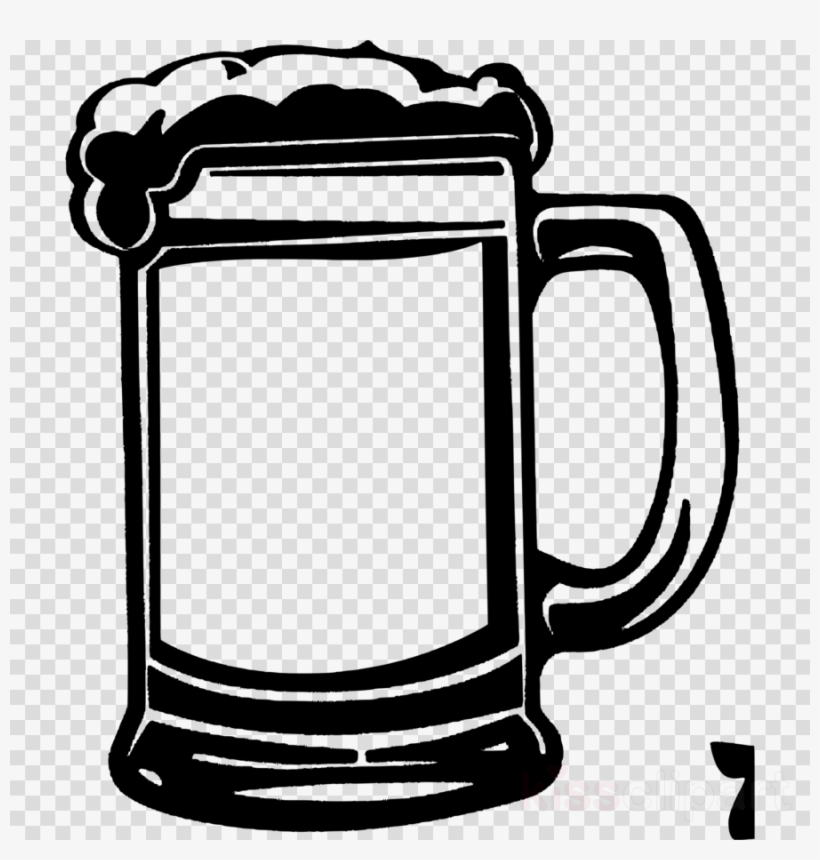 Beer Mug Black And White Clipart Beer Cocktail Beer - Beer Glass Clip Art, transparent png #5701135