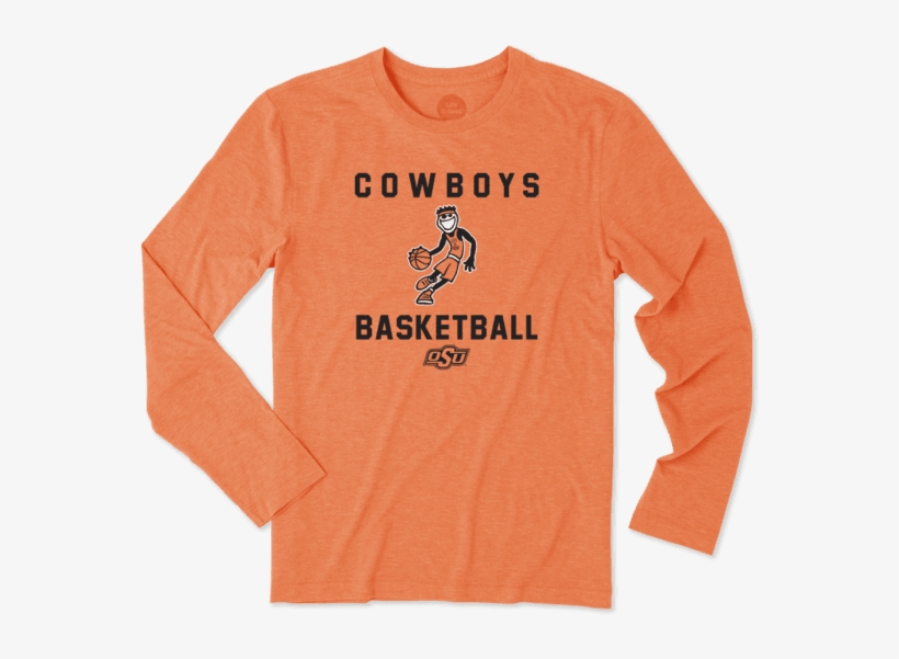 Men's Oklahoma State Cowboys Athlete Jake Long Sleeve - T-shirt, transparent png #5701460