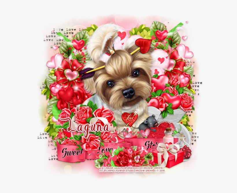 Sweet Love Story Kit By Happy Pumpkin Studio Here - Companion Dog, transparent png #5703999