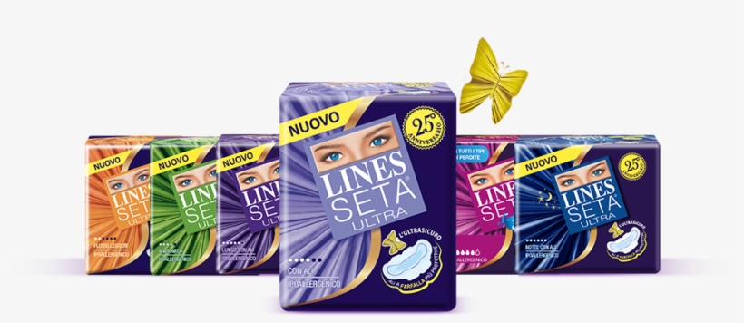 Lines Seta Ultra - Fater Spa Normal Silk Lines 12 Absorbers, transparent png #5704584