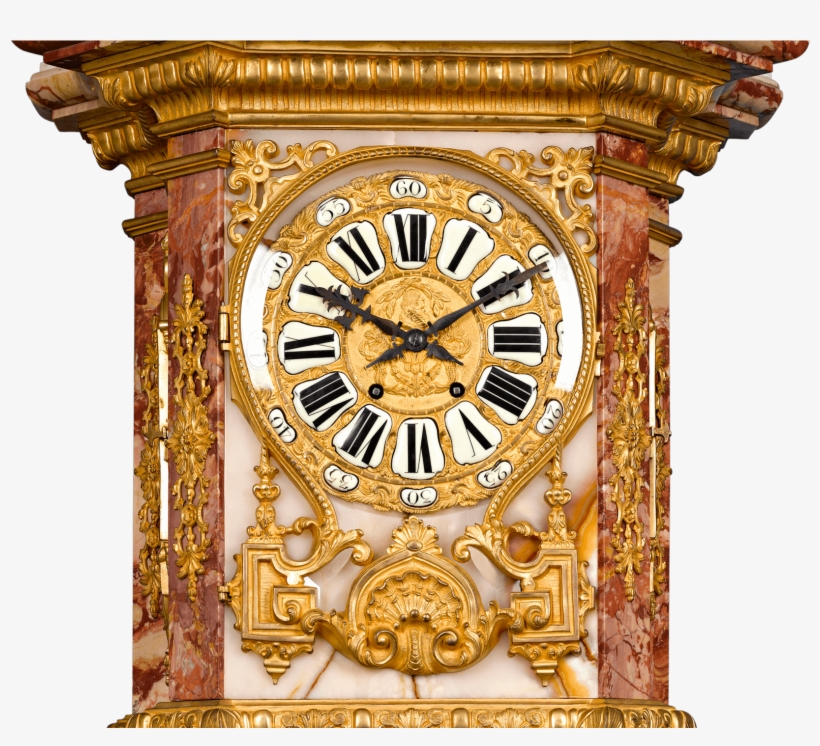 Napoleon Iii Onyx And Marble Longcase Clock - Marble, transparent png #5704588