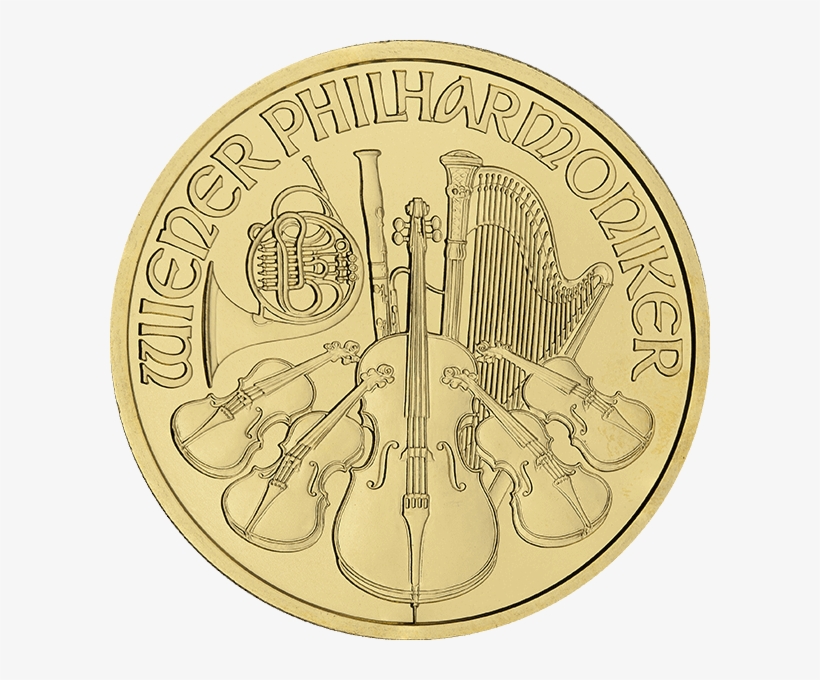 Picture Of 1 Oz Austrian Gold Philharmonic - Vienna Philharmonic, transparent png #5704993