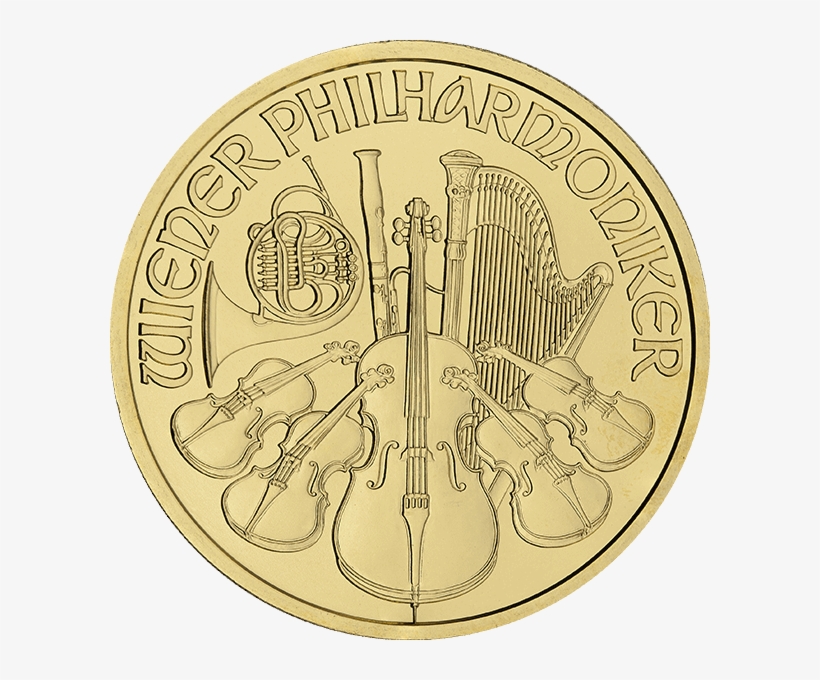 Picture Of 1 Oz Austrian Gold Philharmonic - Vienna Philharmonic, transparent png #5704993