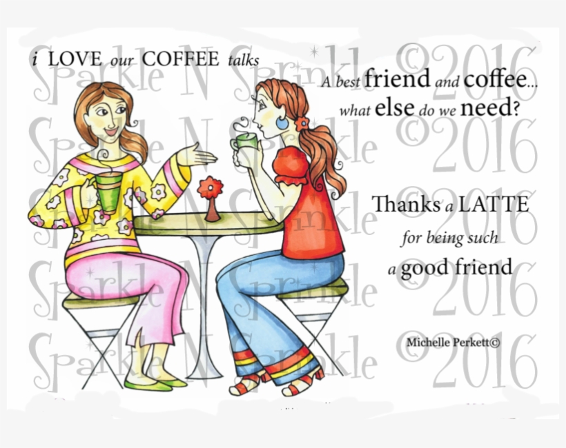 Coffee Talks Digital Stamp Set Digi Sparkle Sprinkle - Digital Stamp, transparent png #5705196