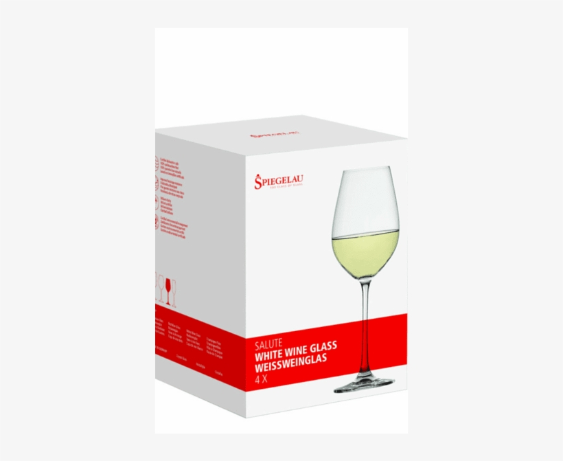 4x Spiegelau Salute White Wine Glasses - Spiegelau Lead-free Crystal Salute White Wine Glasses,, transparent png #5705267