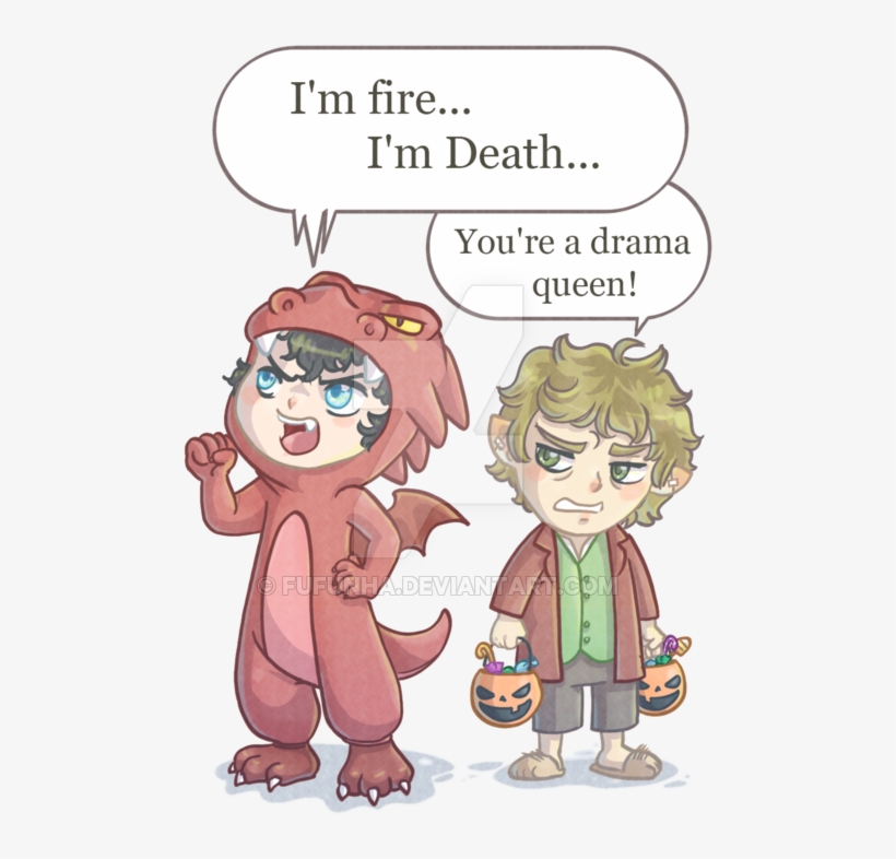 Grandparent Clipart Grandson - Smaug And Bilbo Fanart, transparent png #5705859
