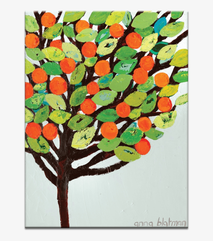 Yard Oranges - Yard Oranges Printed Wall Art Size / Frame: 41 X 51cm, transparent png #5706081