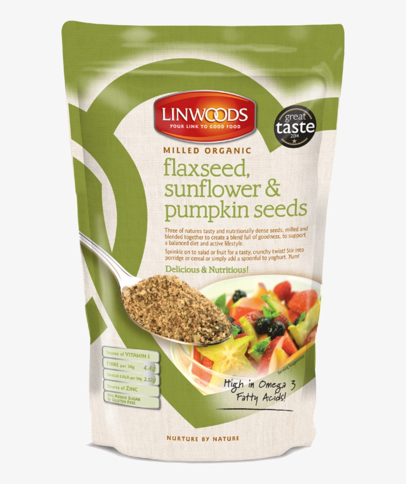 Milled Organic Flaxseed Sunflower Pumpkin Seeds 600×938simon - Linwoods Flaxseed Sunflower Pumpkin Seeds, transparent png #5706138