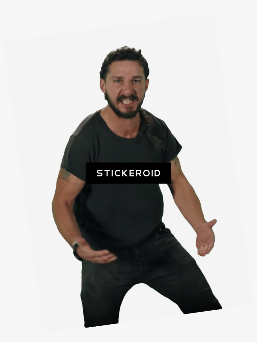 Shia Labeouf Angry - Pocket, transparent png #5706666