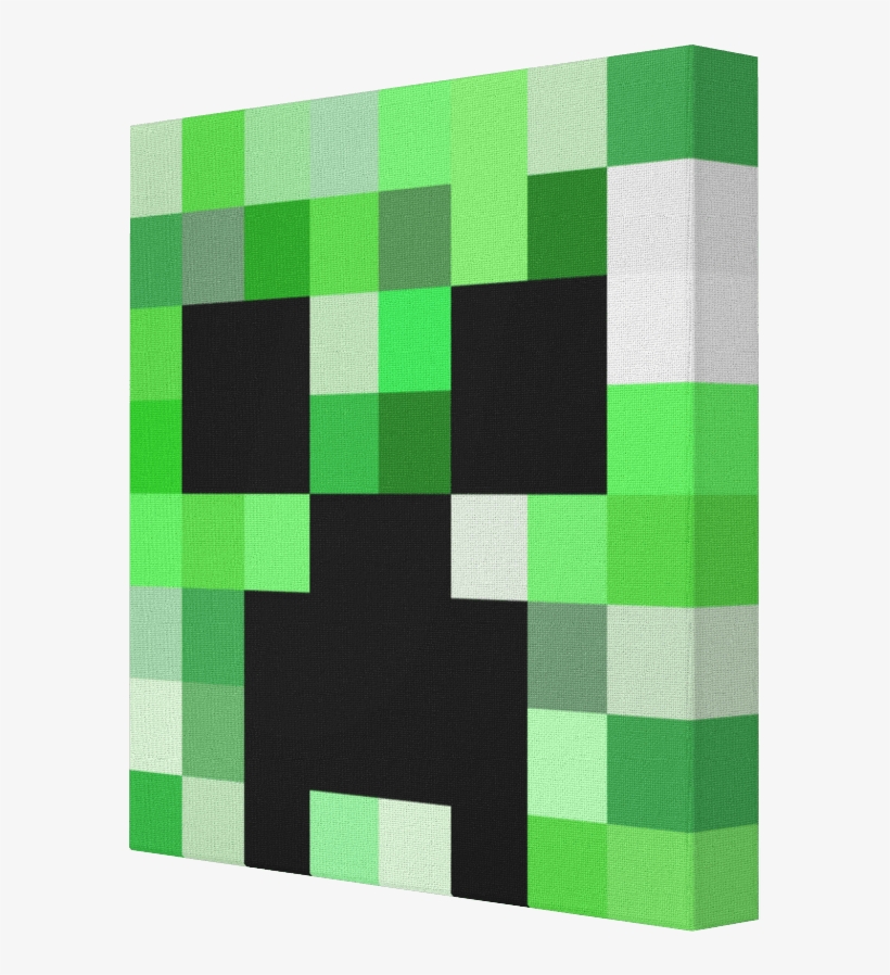 Pics On Canvas - Creeper Minecraft, transparent png #5706667