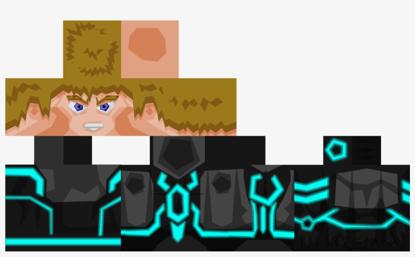 Minecraft Skins Png Files Png Freeuse Stock - Minecraft Pe Tron Skin, transparent png #5706906