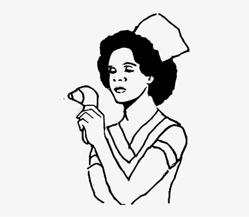Filipina Nurse Posted Photos With The Dead On Facebook - Outline Pic Of Nurse, transparent png #5707300