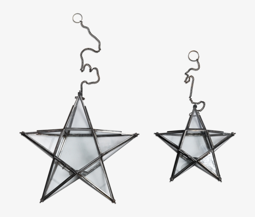 Kirsty Gadd Textiles - Nkuku Small Glass Hanging Star - Antique Brass Gold, transparent png #5708225
