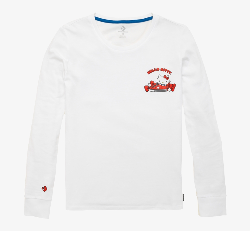 Converse X Hello Kitty Long Sleeve Shoe Pile T Shirt - Clothing, transparent png #5708513