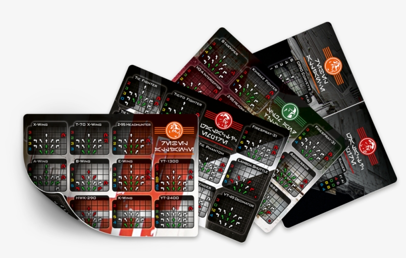 Xwing Maneuver Reference Cards - Ship, transparent png #5709179
