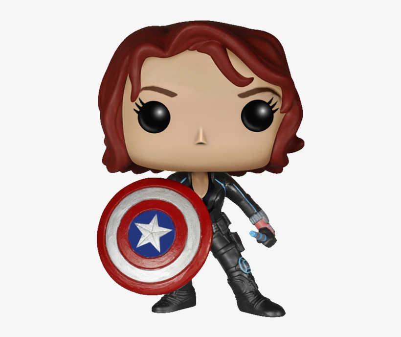 Marvel Black Widow - Black Widow Shield Pop Vinyl, transparent png #5709297