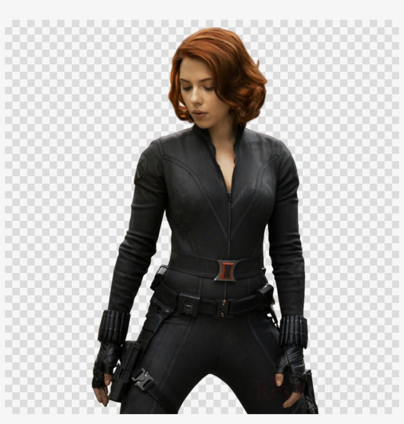 Black Widow Cosplay Clipart Scarlett Johansson Black - Black Widow Avengers 1 Costume, transparent png #5709583
