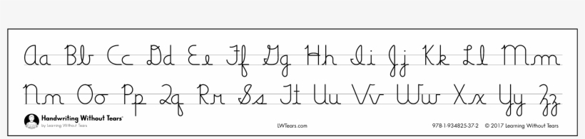 Cursive Alphabet Desk Strips - Alphabet, transparent png #5709916