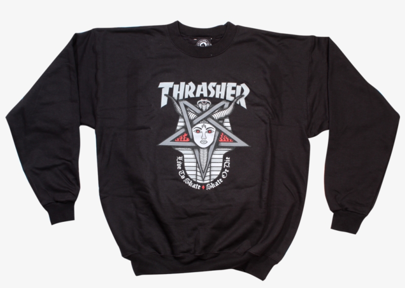 Thrasher Goddess Crew Sweatshirt Black - Thrasher Goddess Hoodie, transparent png #5710094