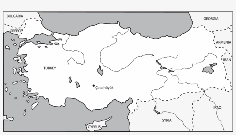 Map Of Turkey Highlighting The Location Of Çatalhöyük - 2 Sınıf Hayat Bilgisi Bölgelerimiz, transparent png #5710650