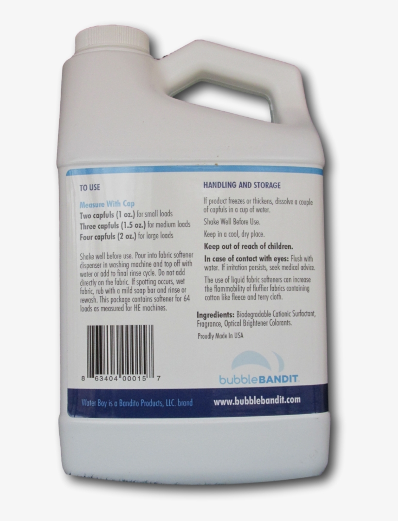 Water Boy Liquid Fabric Softener Concentrated For Hard - Carton, transparent png #5710802
