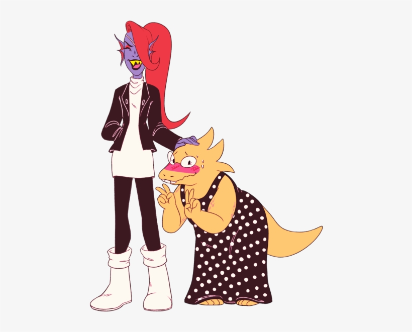 Undyne And Alphys By Likeaspinaltap - Undyne Undertale Alphys Date, transparent png #5711775