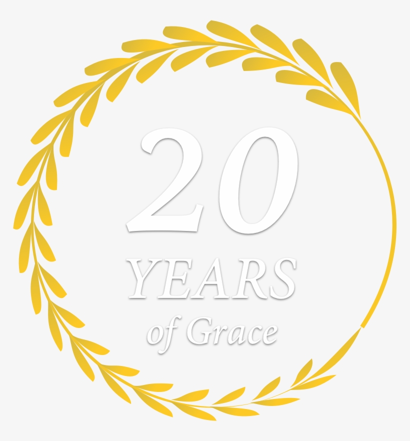 On May 20th, We're Celebrating Our 20th Anniversary - All Of Grace, transparent png #5712270