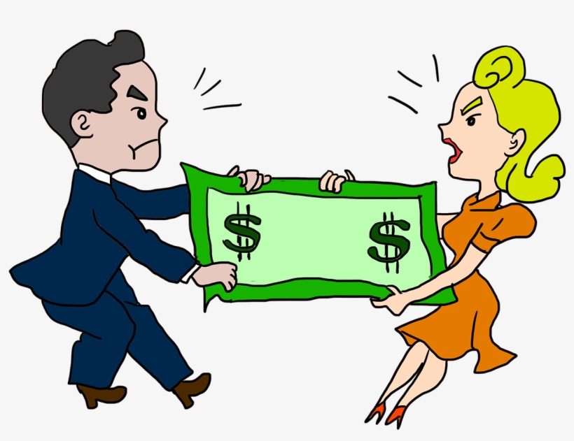 Cómo Evitar Los Problemas De Pareja Por Dinero Y Llevar - Fighting Over Money Clipart, transparent png #5712863