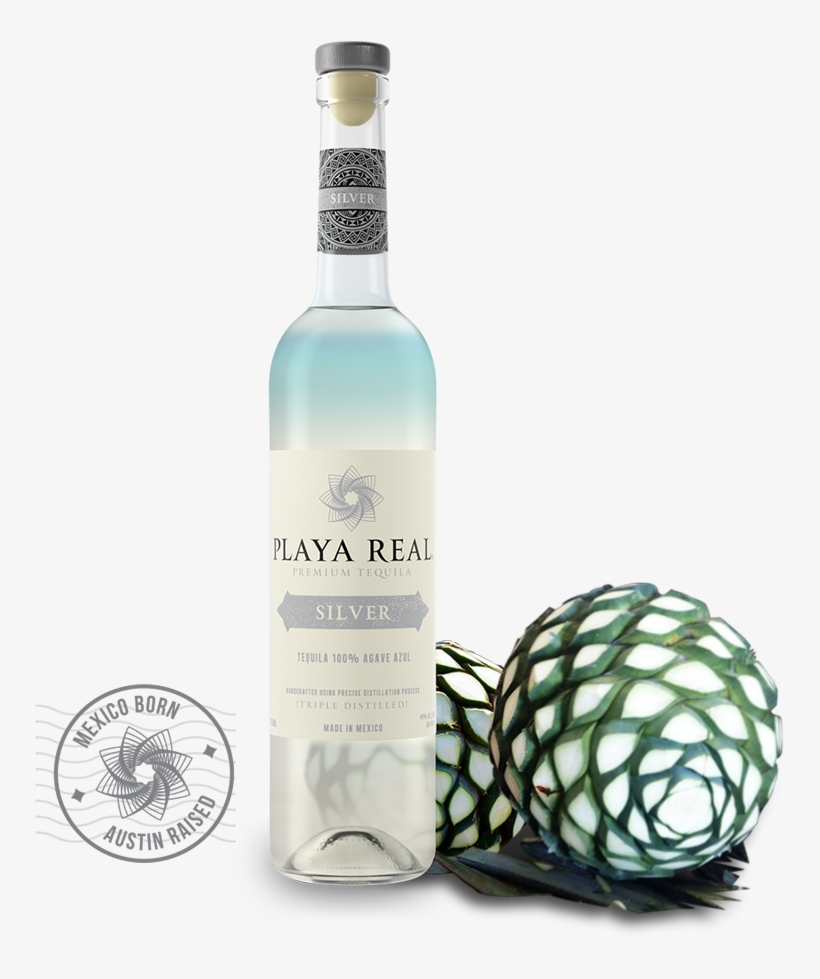 Playa Real Silver Tequila Is Filtered Through A Unique - Vodka, transparent png #5714217