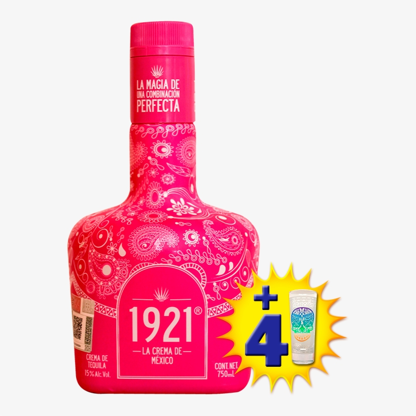 1921 Tequila Creme 750ml Mexican Pink Irresistible, transparent png #5714306