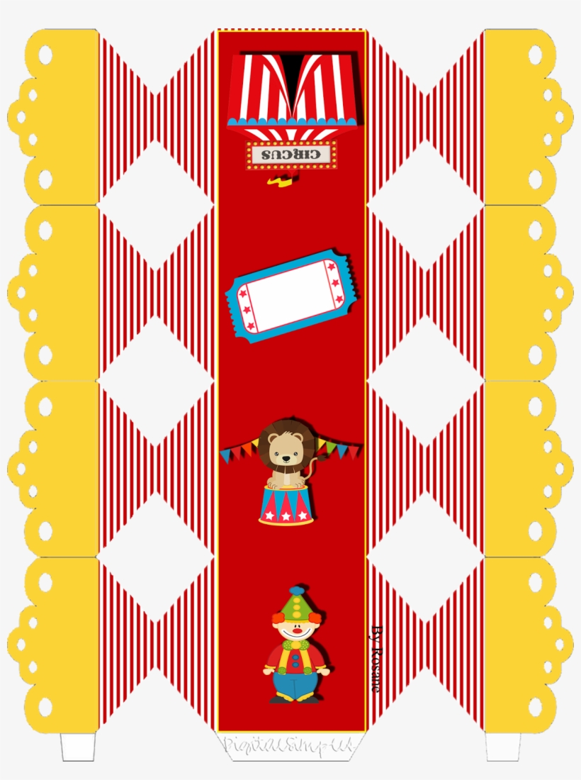 Caixa Bala Tema Circo, transparent png #5714497
