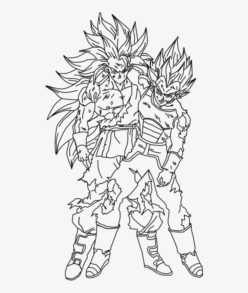 Vegeta 9 para colorir