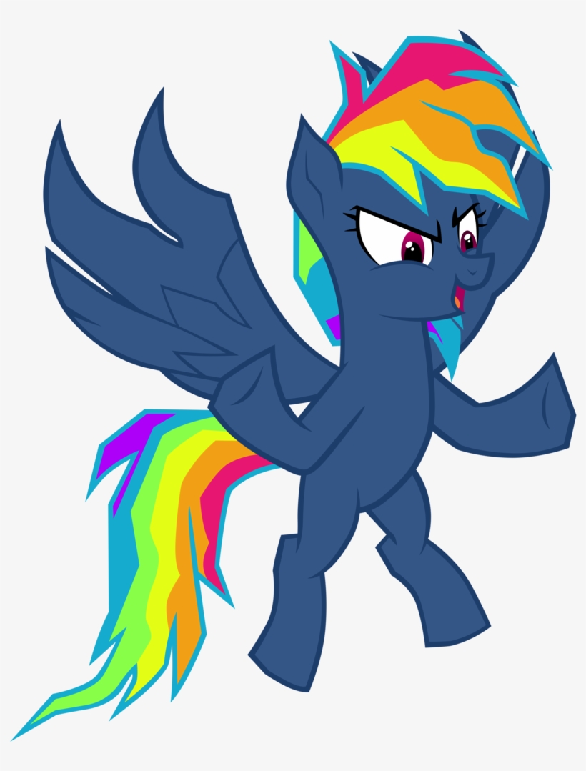 Pegasus Transparent Evil Library - My Little Pony Evil Rainbow Dash, transparent png #5715583