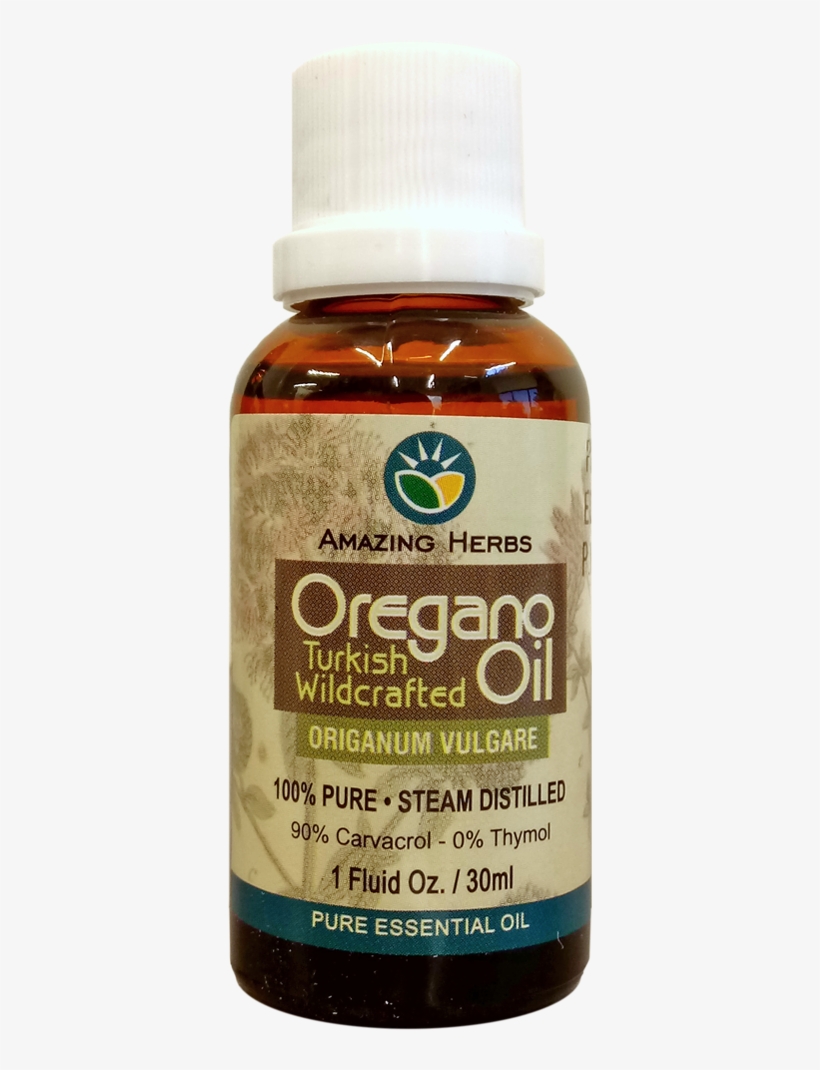 Oregano Pure Essential Oil - Amazing Herbs Oregano Pure Essential Oil 30ml, transparent png #5715899
