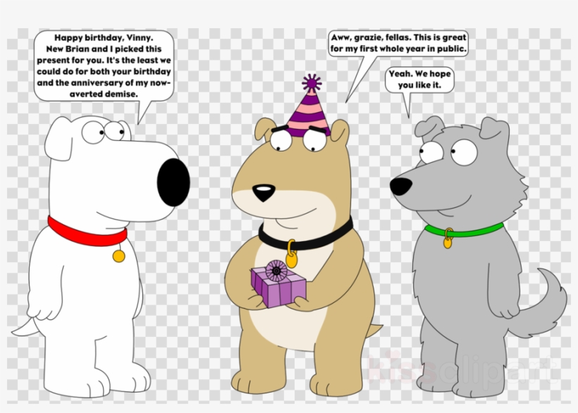 Happy Birthday Brian Family Guy Clipart Brian Griffin, transparent png #5717840