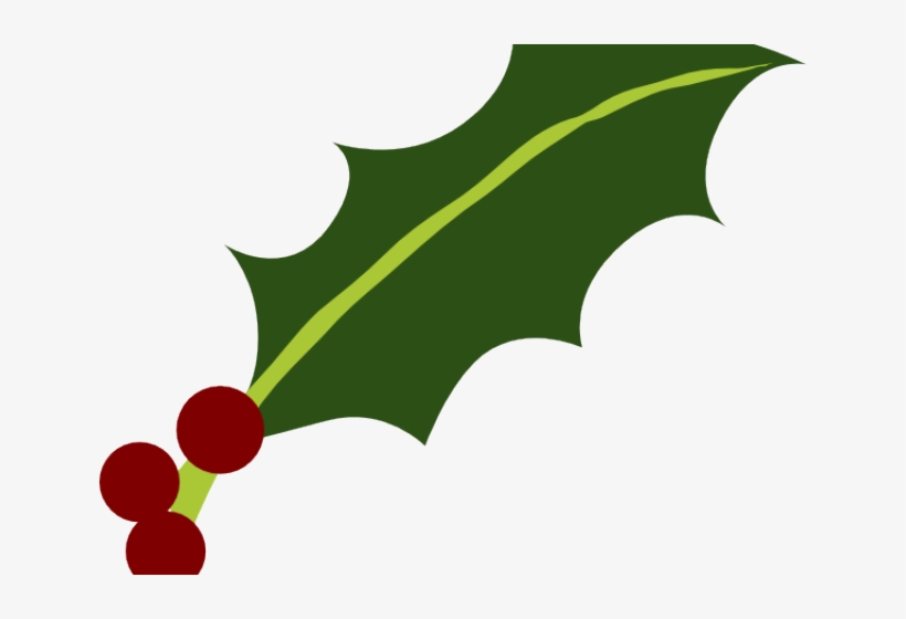 Holly Leaves And Berries Png, transparent png #5718481