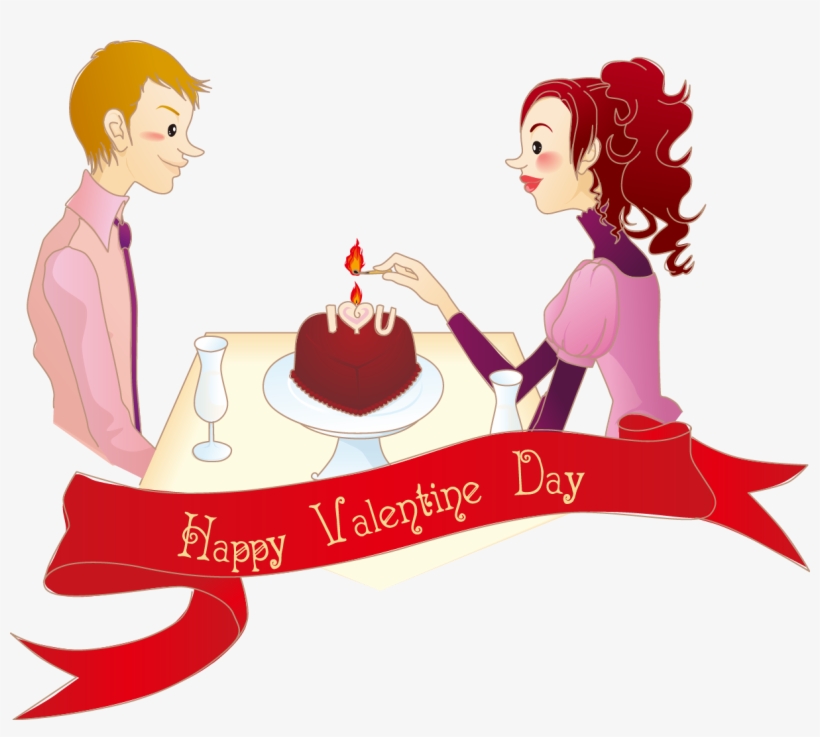 Valentines Day Romance Love Wallpaper Cartoon Couple - Desenhos Românticas  De Casais - Free Transparent PNG Download - PNGkey